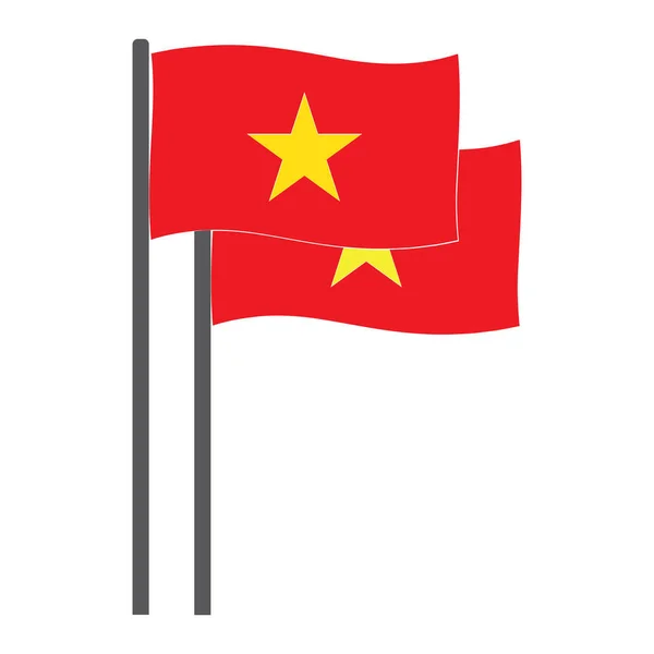 Βιετνάμ Εικονίδιο Διάνυσμα Εικονογράφηση Σύμβολο Σχεδιασμό — Διανυσματικό Αρχείο