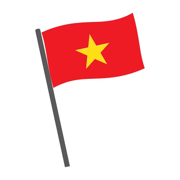 Βιετνάμ Εικονίδιο Διάνυσμα Εικονογράφηση Σύμβολο Σχεδιασμό — Διανυσματικό Αρχείο