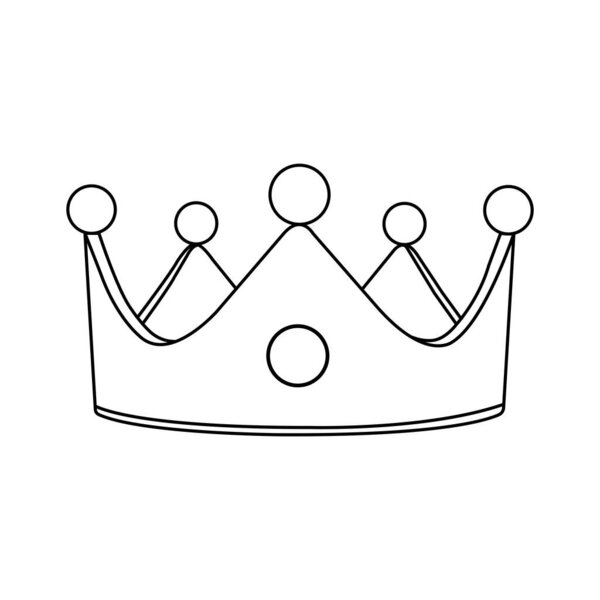 Crown Icon Vector Illustration Symbol Design — Stock Vector