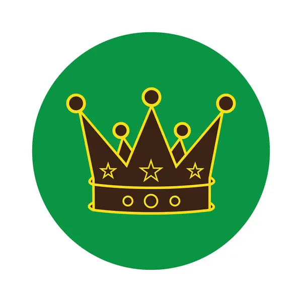 Corona Icono Vector Ilustración Símbolo Diseño — Vector de stock