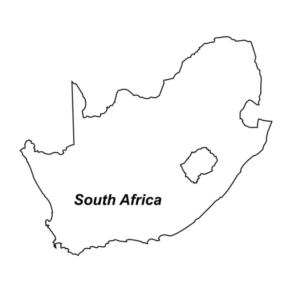 Südafrika Karte Symbol Vektor Illustration Symbol Design — Stockvektor