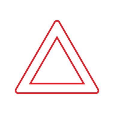 Araba acil üçgeni ikon vektör çizim sembolü tasarımı