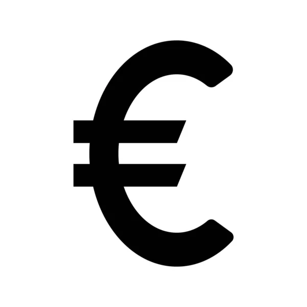 Euro Währung Symbol Vektor Illustration Design — Stockvektor