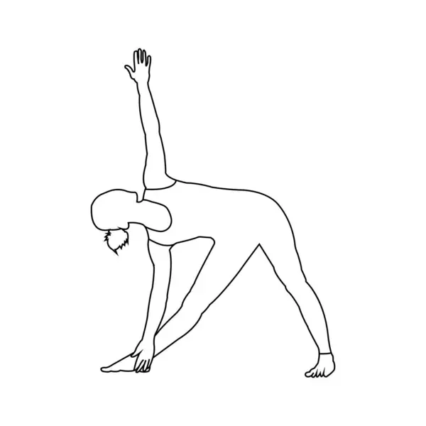 Yoga Icon Logo Isolated Sign Symbol Vector Illustration Black Style — Stock Vector