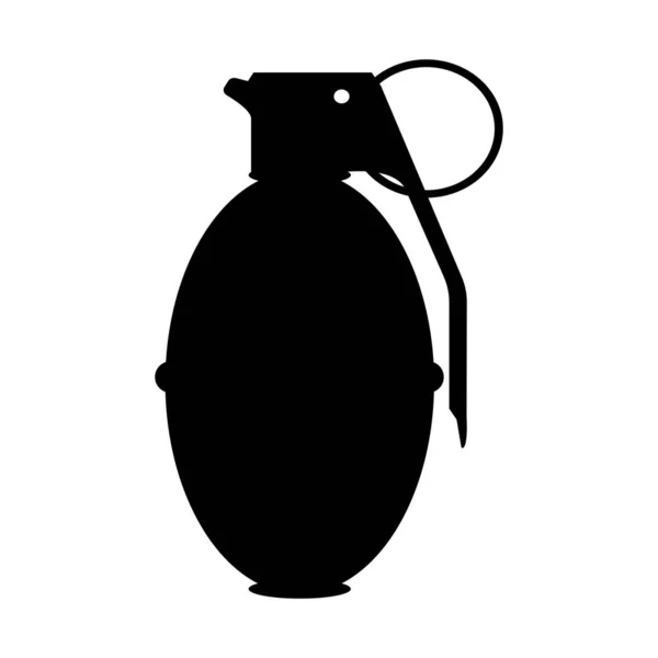 Grenade Pictogram Vector Illustratie Symbool Ontwerp — Stockvector