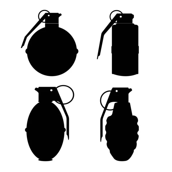 Grenade Icône Vectoriel Illustration Symbole Conception — Image vectorielle