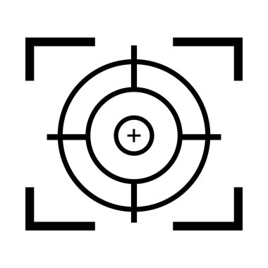 Gun target icon vector illustration template design