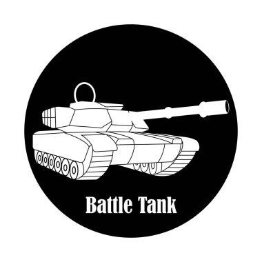 Tank simgesi vektör illüstrasyon tasarımı