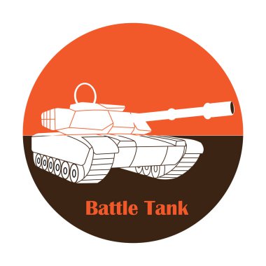 Tank simgesi vektör illüstrasyon tasarımı