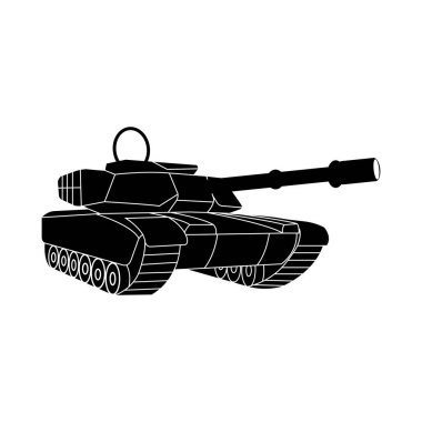 Tank simgesi vektör illüstrasyon tasarımı
