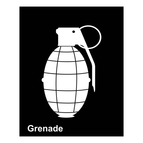 Grenade Icon Vector Illustration Symbol Design — Stock Vector