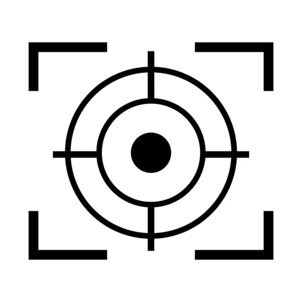 Gun Target Icon Vector Illustration Template Design — Archivo Imágenes Vectoriales