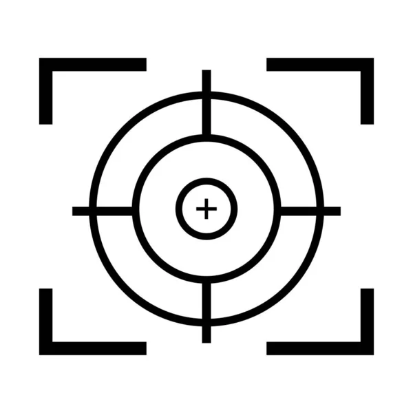 Gun Target Icon Vector Illustration Template Design — Vector de stock
