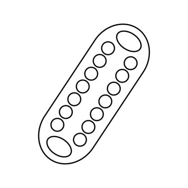 Congklak vektör simgesi, illüstrasyon sembolü tasarımı