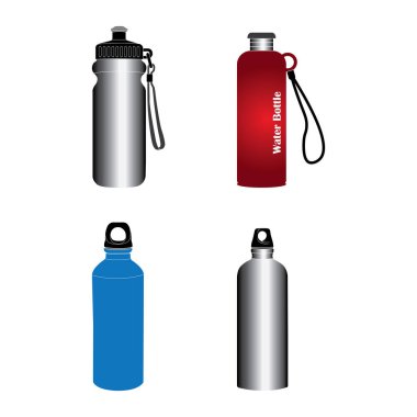 Su şişesi ikonu vektör illüstrasyon sembolü tasarımı