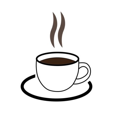Coffee cup icon vector illustration template design
