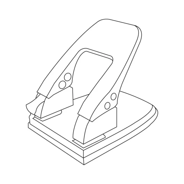 Papierloch Locher Symbol Vektor Design Vorlage — Stockvektor