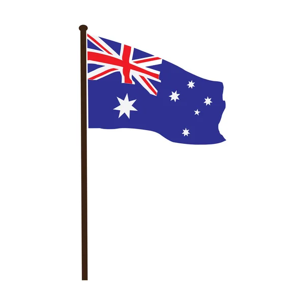 Дизайн Векторного Логотипа Флага Австралии — стоковый вектор