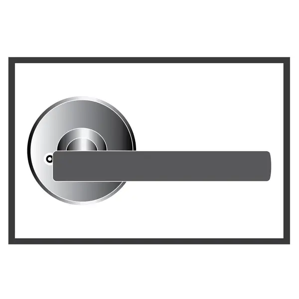 Poignée Porte Minimaliste Logo Vectoriel Design Simple — Image vectorielle