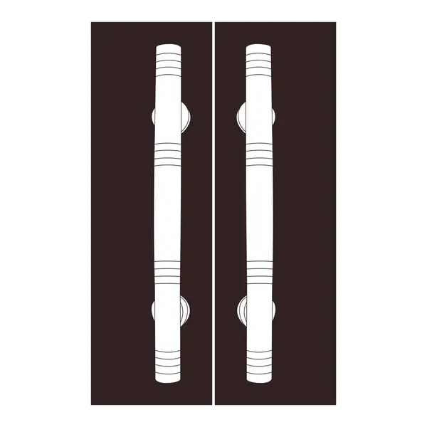 Minimalistisches Türgriff Logo Vektor Einfaches Design — Stockvektor