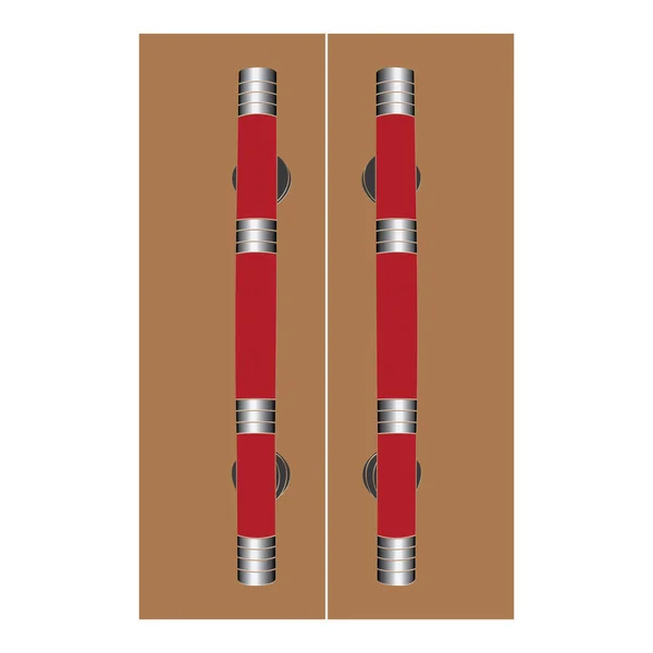Minimalistisches Türgriff Logo Vektor Einfaches Design — Stockvektor