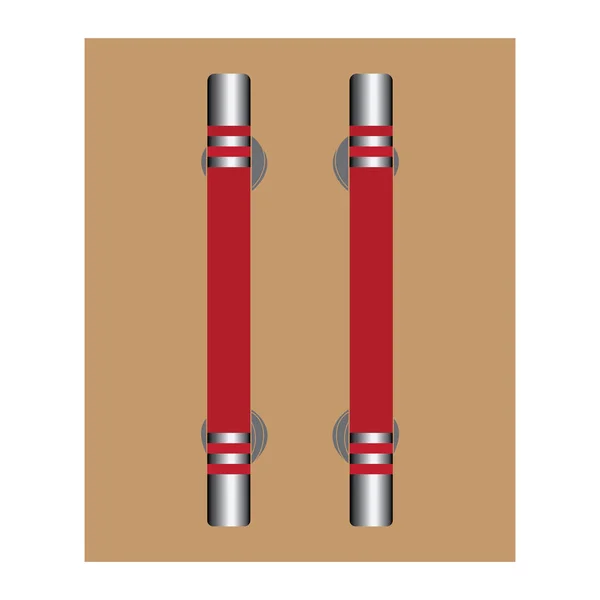 Maniglia Minimalista Logo Vettoriale Design Semplice — Vettoriale Stock