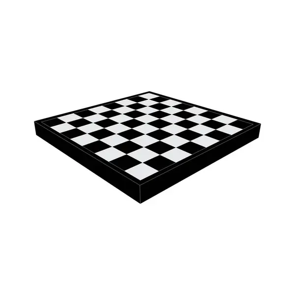 Schachbrett Symbolvektor Einfaches Design — Stockvektor