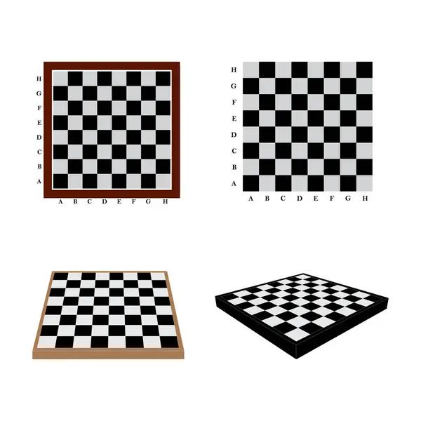 Schachbrett Symbolvektor Einfaches Design — Stockvektor