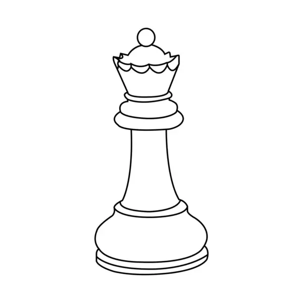 Schachikone Vector Illustration Symbol Design — Stockvektor