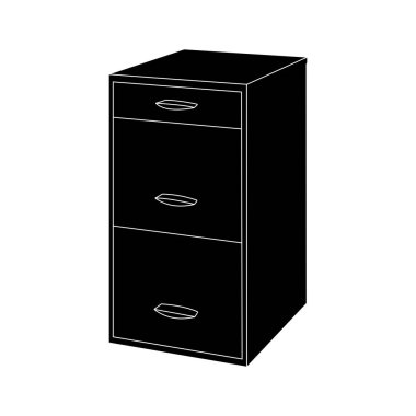 Dolap dolabı simgesi vektör şablonu