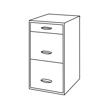 Dolap dolabı simgesi vektör şablonu