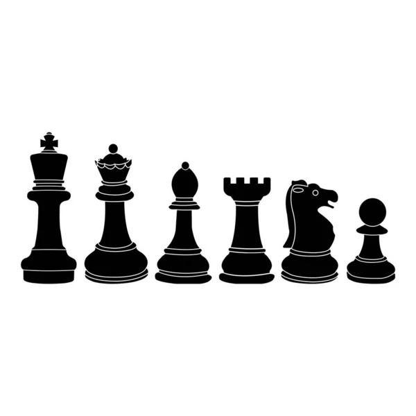チェスのアイコン Vectorイラスト集Symbol Design — ストックベクタ