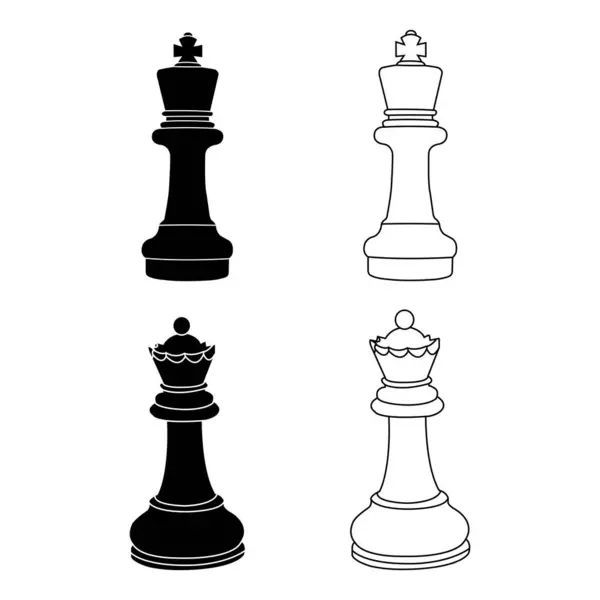 Icône Échecs Vector Illustration Symbol Design — Image vectorielle