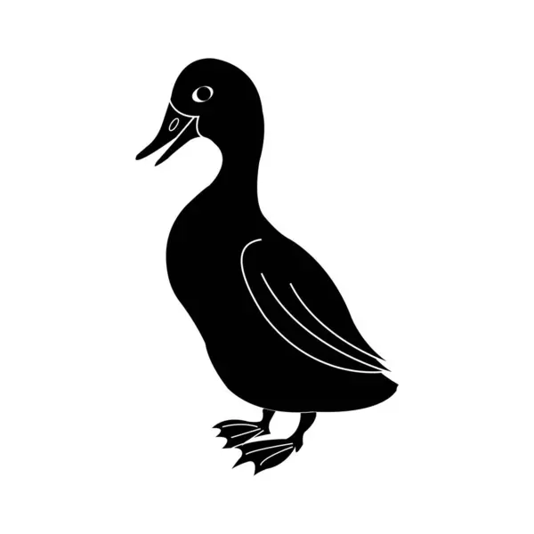 Duck Icon Vector Illustration Symbol Design — Stock Vector