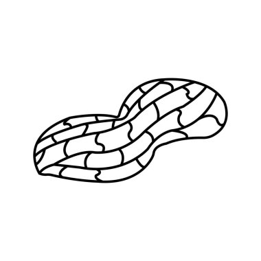 Fıstık ikonu vektör illüstrasyon sembolü tasarımı