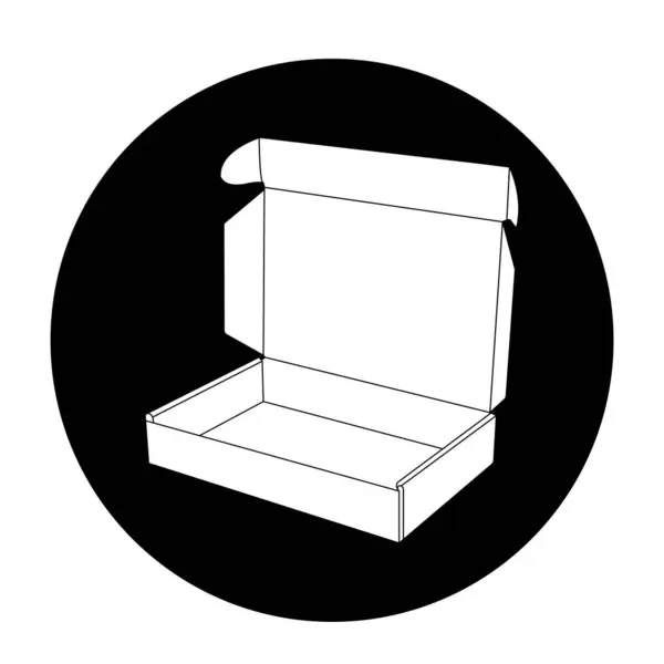Icono Cartón Vector Ilustración Diseño — Vector de stock