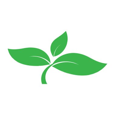 Yaprak ikonu vektör illüstrasyon tasarımı