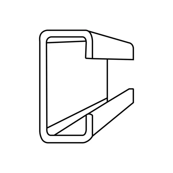 Profil Icône Acier Vectoriel Illustration Design — Image vectorielle