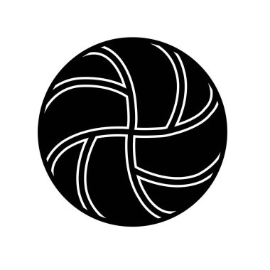 Voleybol topu ikonu vektör illüstrasyon tasarımı