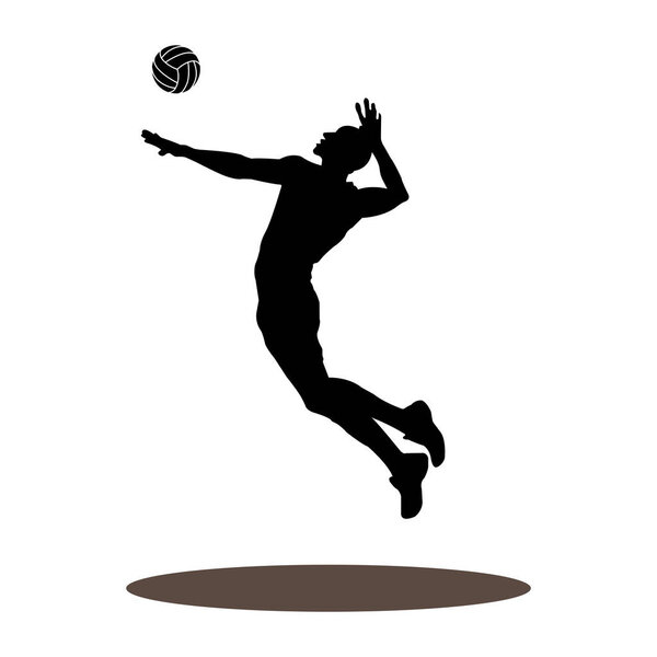 Volley ball player icon vector illustration design