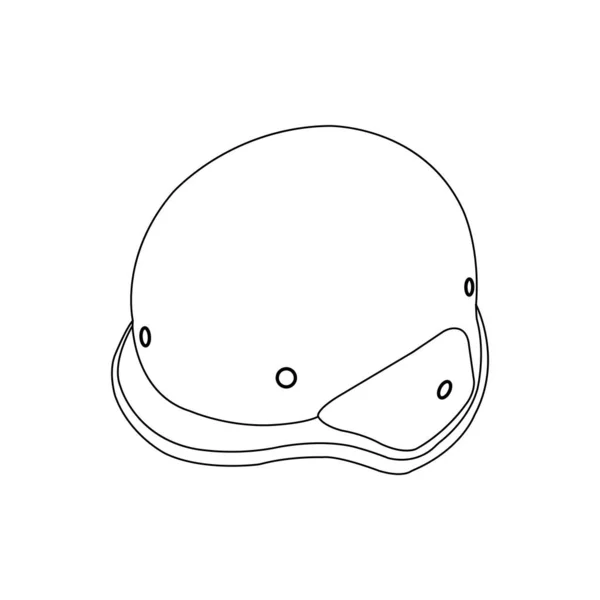 Конструкция Векторной Иллюстрации Шлема — стоковый вектор