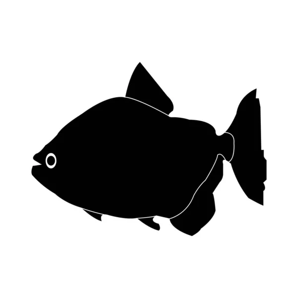 魚のロゴベクトルデザインイラストと背景 — ストックベクタ