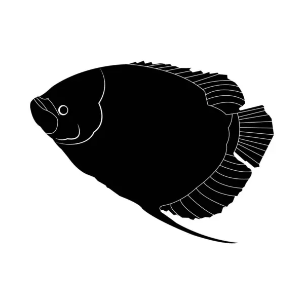 Рибний Логотип Векторний Дизайн Шаблону Ілюстрація Фон — стоковий вектор
