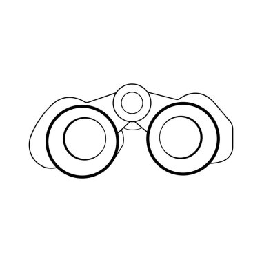 Dürbün simgesi vektör çizim sembolü tasarımı