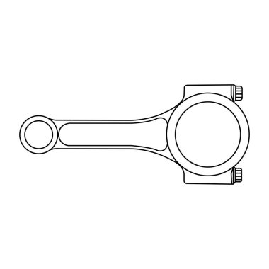 Piston kol ikonu vektör illüstrasyon sembolü tasarımı