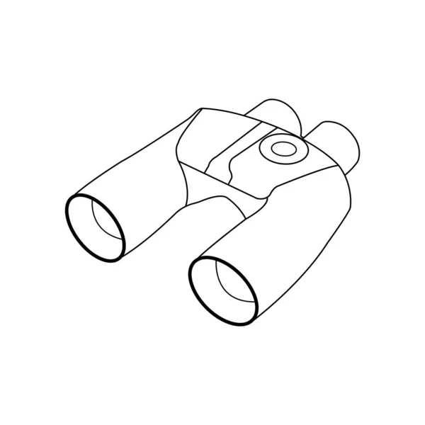 Icône Jumelles Vectoriel Illustration Symbole Design — Image vectorielle