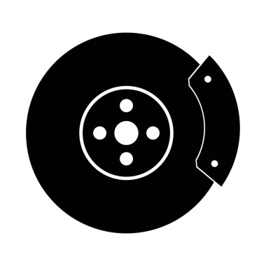 Disk fren ikonu vektör çizimi tasarımı