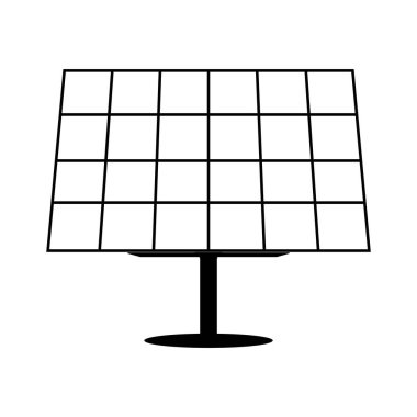 Güneş panelleri simge vektör çizim sembolü tasarımı