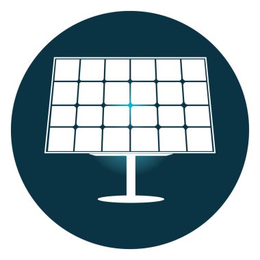 Güneş panelleri simge vektör çizim sembolü tasarımı