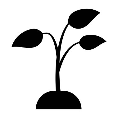 Bitki simgesi vektör illüstrasyon tasarımı